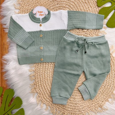  Kit Algodão Doce - Verde com Ursinho